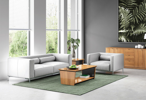 Kain Perabotan Modern Sofa Kantor Set