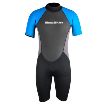 Seaskin 3mm Shorty FreeDiving Zip Wetsuits