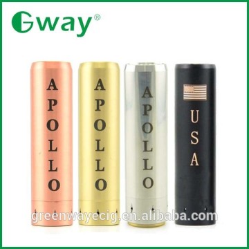 Newest apollo mech mod 18650 brass apollo mod ecigs color apollo clone in stock !!!