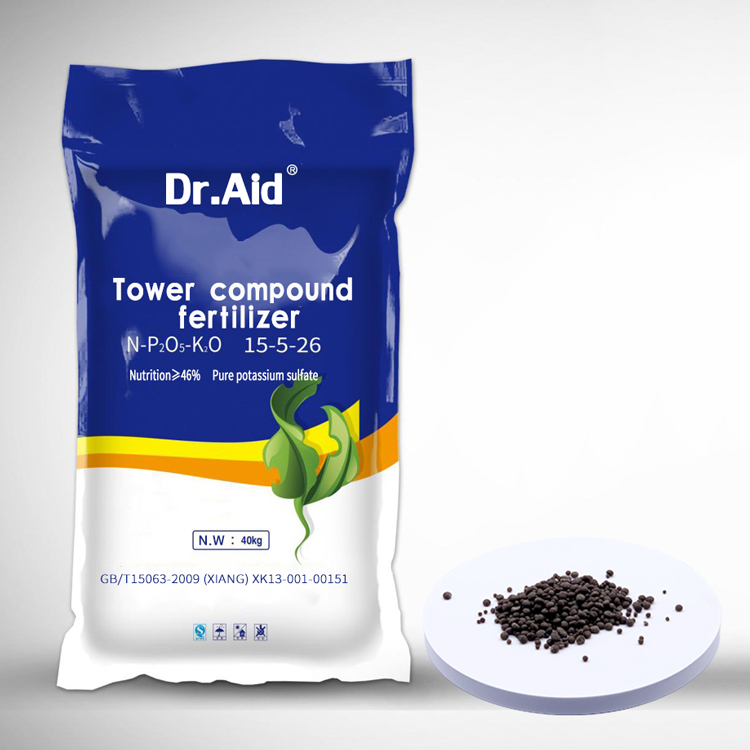 Dr Aid NPK 15 5 26 made in china High Tower Seaweed high phosphorus fertilizer