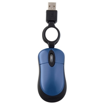 Mini Optical Mouse With Retractable Cord