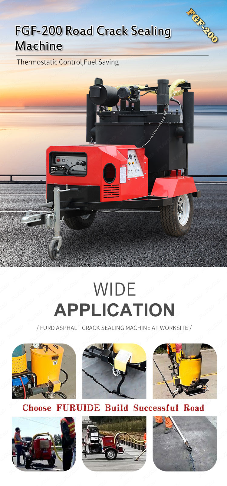 asphalt crack sealing machine