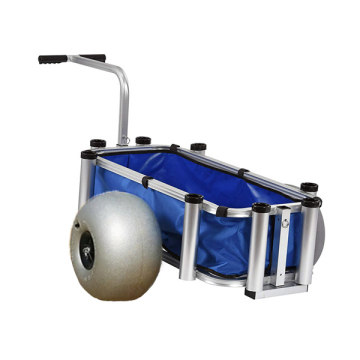 Lightweight Pier Surf Hand Truck with Rod Holders for Beach Fishing