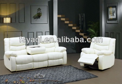 VIP reclining sofa set with cup storage electric leather sofa recliner