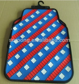 2016 hot sell auto accessories mat shops latex colorful car floor mat decorative latex automobile mat