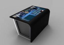 55" Waterproof Interactive Multi Touch Table Anti Glare LED