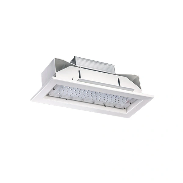 40W Waterproof Recessed LED Canopy Light for Gas Station