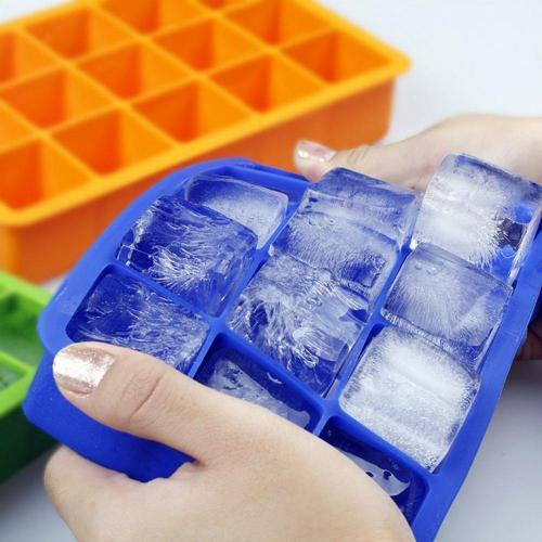 Silicone Ice Cube Tray Square Ice Cubes