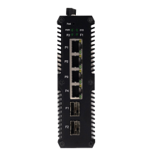 4 Port Gigabit PoE VLAN Web Managed DIN-Rail Switch