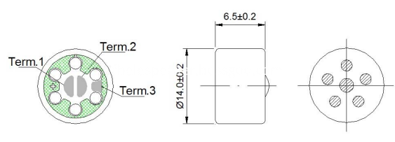 EM1465UL-1 Electret Condenser Microphone