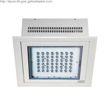 LED canopy | uniform downward distribution curve