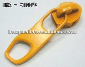 Fashion tip zipper slider ,nylon zipper slider