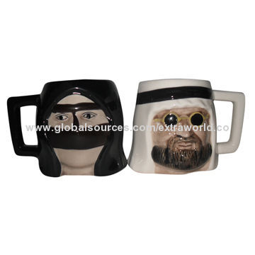 Ceramic mugs, Dubai ceramic souvenir figurine mug