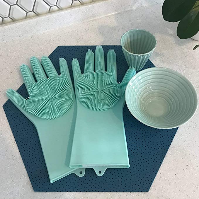 Silicone Cleaning Sponge Gloves