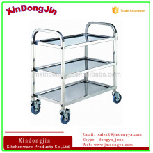 PRD-S3 kitchen stainless steel serving cart catering food strorage trolley