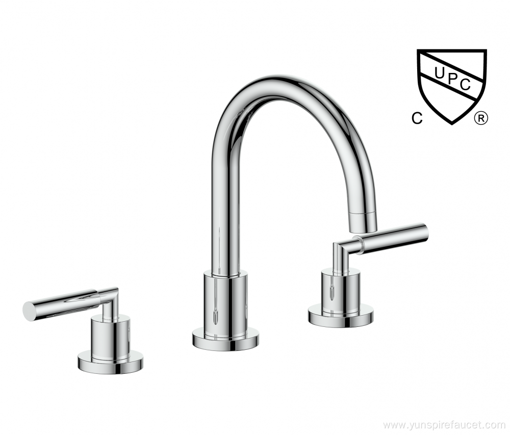 Dual Handle Deck Mount Basin Faucet