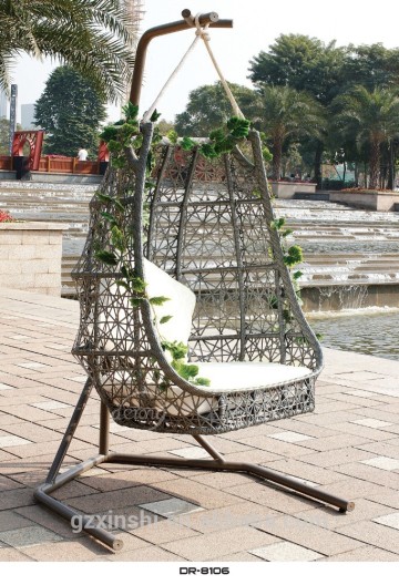 hotsale modern design outdoor swing / rattan hanging chair / patio swing