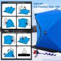 3-4 Person Fully Insulated Windproof Ice Fishing Shelter