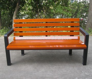 Metal leg garden bench outdoor wooden bench wooden garden bench