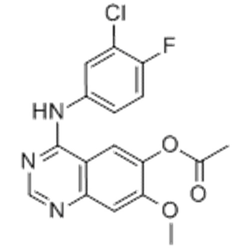 Nom: 6-quinazolinol, 4 - [(3-chloro-4-fluorophényl) amino] -7-méthoxy-, 6-acétate de chlorhydrate (1: 1) CAS 184475-70-5