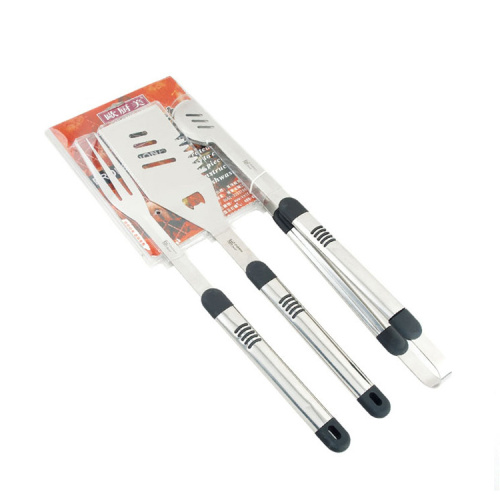 3-teiliges BBQ-Set mit Aluminiumgriff