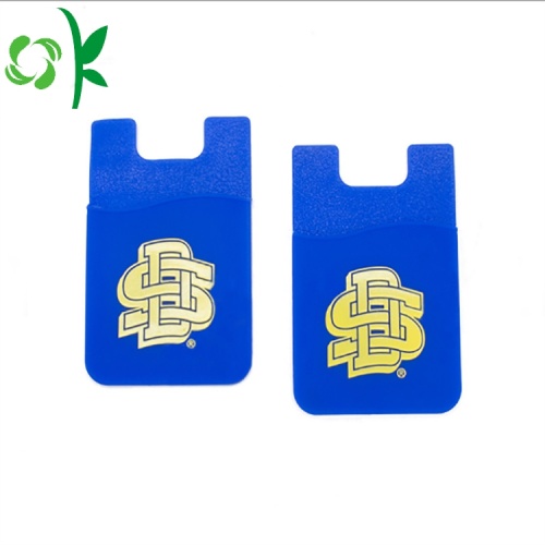 3M Silicone Card Holder Customized Logo Printing Silicone Mobile Phone Case Wallet Manufactory