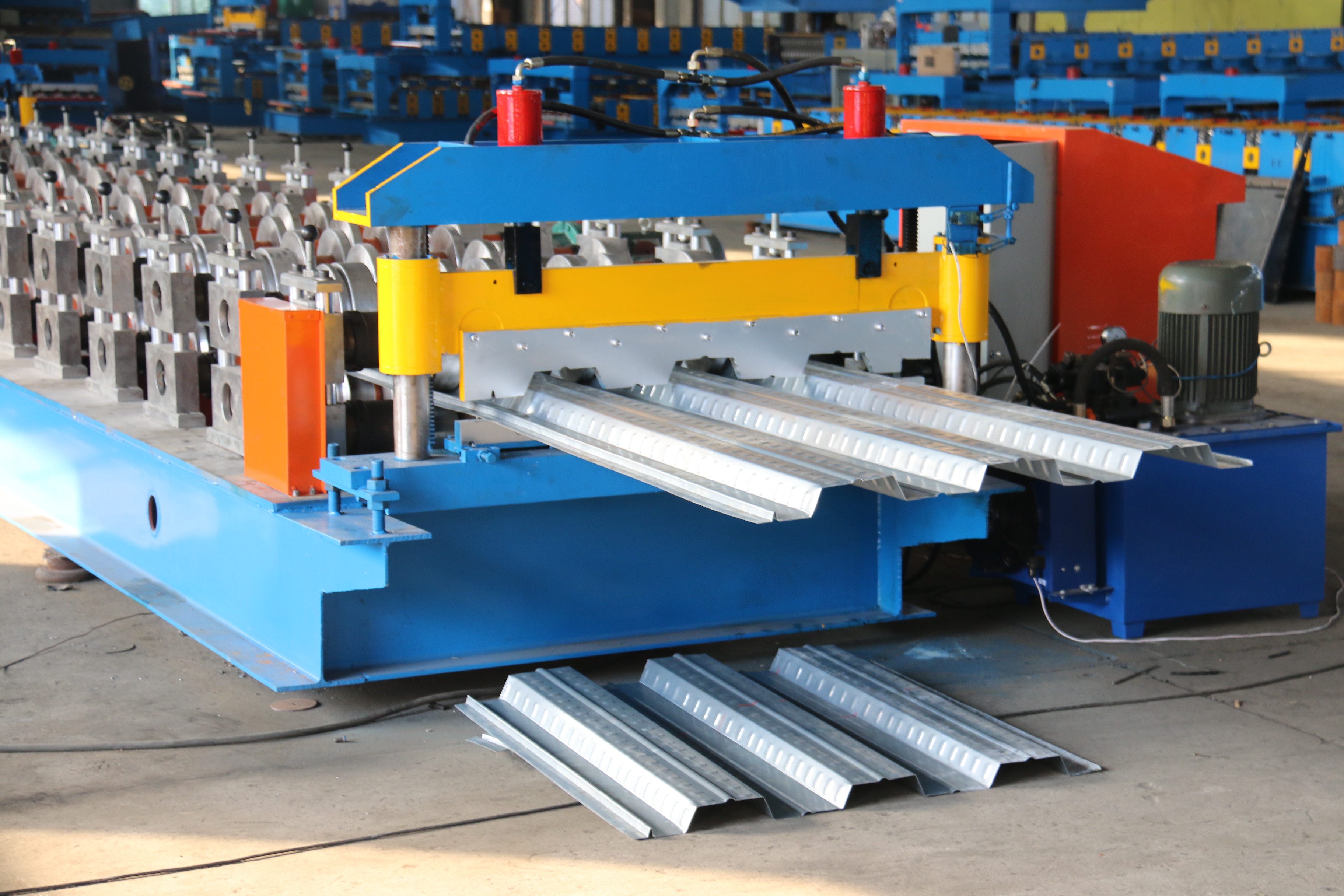 Wide Web Deck Sheet Roll Forming Machine Floor Decking Sheets Roll Forming Machine