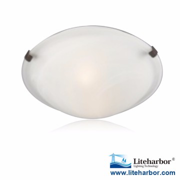 Warm White Alabaster glass E26 Ceiling Luminaire