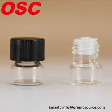clear dram vial 1/4 dram glass vial from china