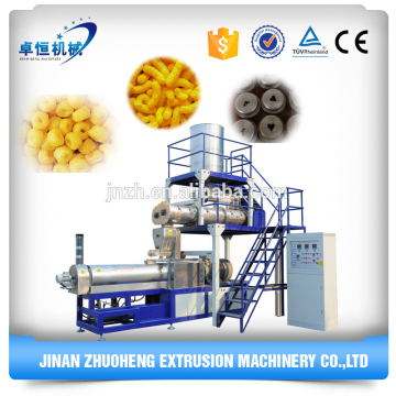 Puffed cereal production extrusion corn snack food machine