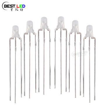 ද්වි-වර්ණ LED 3mm රතු කහ LED සුපිරි දීප්තිමත්