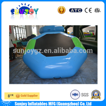 Factory price inflatable water trampoline rental, floating lake trampoline for sale, mini inflatable water trampoline