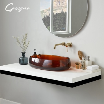 Transparent Color Resin Sink