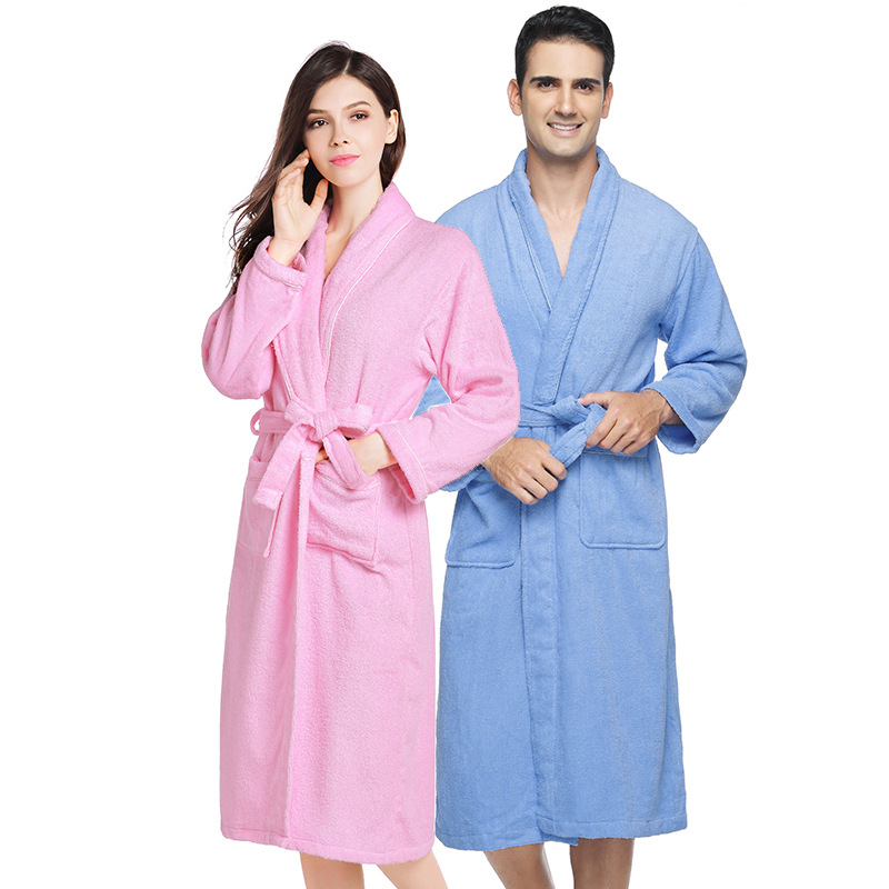 hotel cotton bathrobe