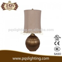 Classic gold polyresin table lamp for home and hotel