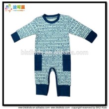 BKD GOTS organic cotton all over printed infant rompers