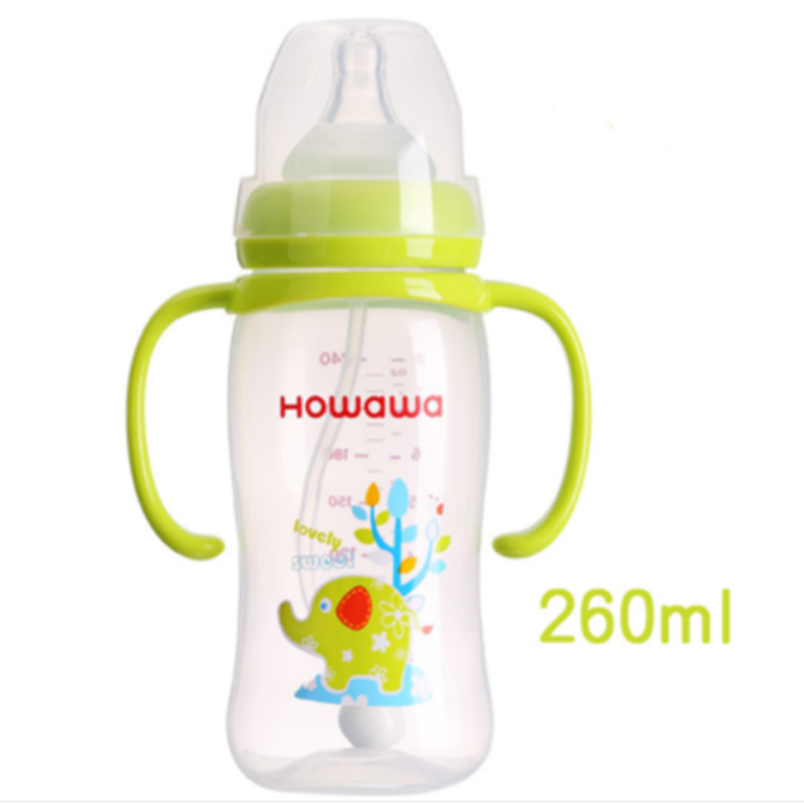 Handle Baby Nursing ပုလင်းနှင့်အတူမွေးကင်းစကလေး PP ပုလင်း