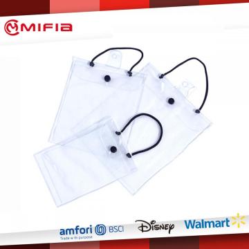 Clear PVC Bags with Button Closure
