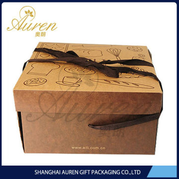 cheese paper cake box design with handle