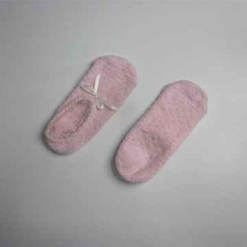 Ladies Pink Soft Room Shoe Socks