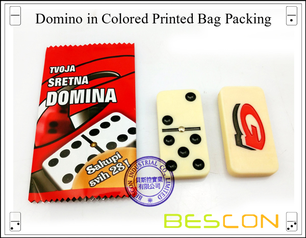 Domino in Colored Printed Bag Packing