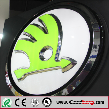 Chrome Led Car Sign/3D Led Outdoor Led Car Sign