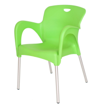 Colorful Plastic Stackable Coffee Chairs for Restaurants - Green