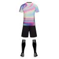 Color matching soccer jersey V-neck uniform