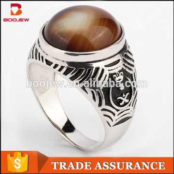 China alibaba fashion rings jewelry men daily costume jewellery pure stone classic arab men rings