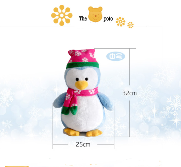 China supplier christmas decorating penguin doll for christmas gift