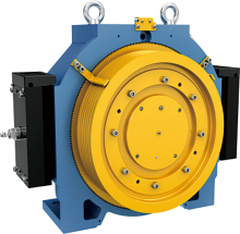 Customized Permanent Magnet Elevator Gearless Traction Machine Lift Motor with CE