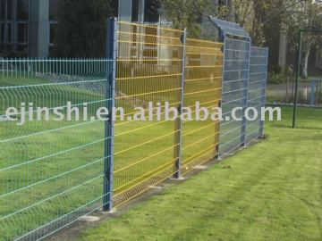 welded wire mesh fence panel with fold