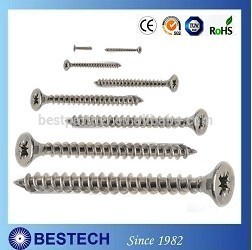 Fine Thread Pan Head Full Thread and Partical Thread Cutting Point Chipboard Screw