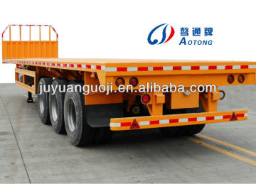 China air suspension 2/3 axles flat deck trailer (lowbed truck semi trailer type)